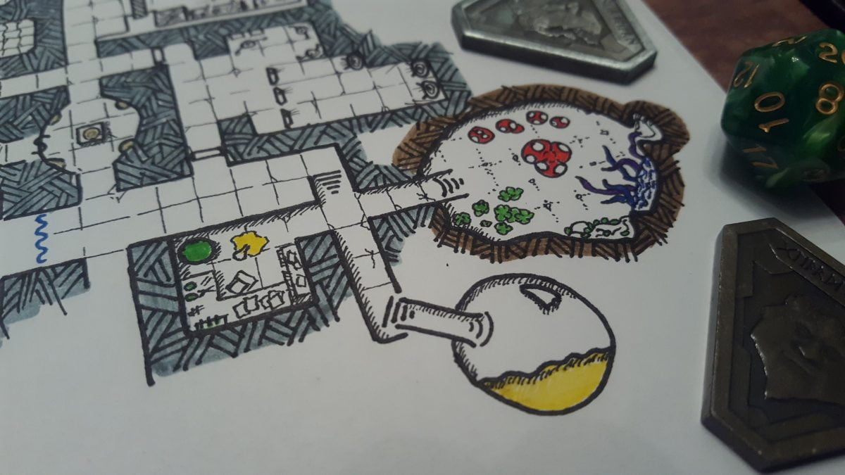 ingredients room and potion room added to our dnd map