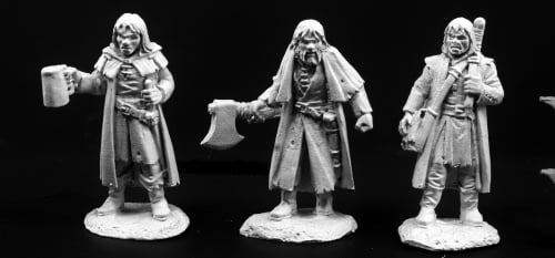 Miniatures DnD Pathfinder Townsfolk of Dreadmere Mercenaries