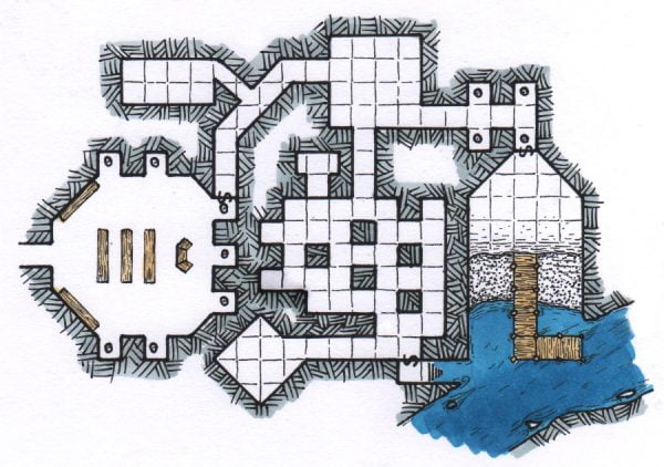 Secret Dock for the City's Father RPG Map DND