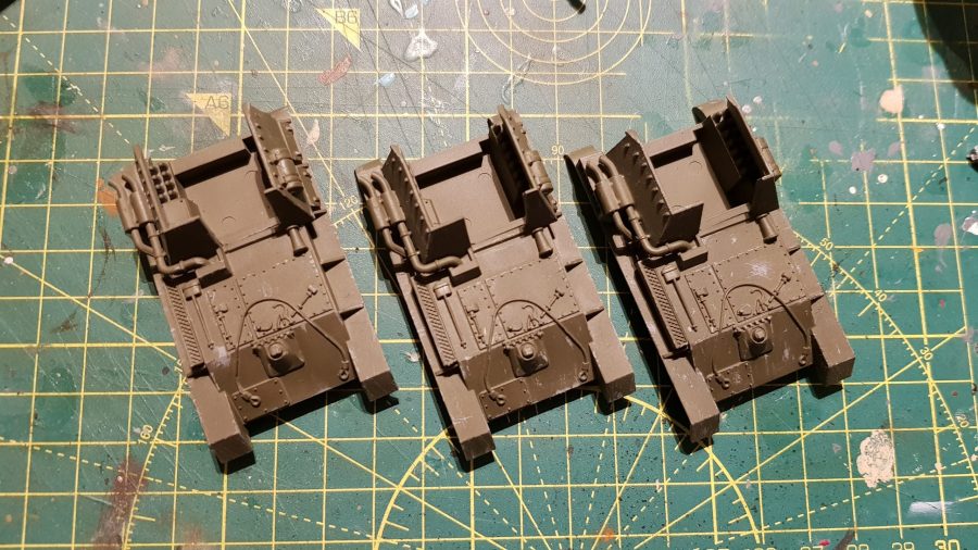 3x PSC chipped SU-76 models