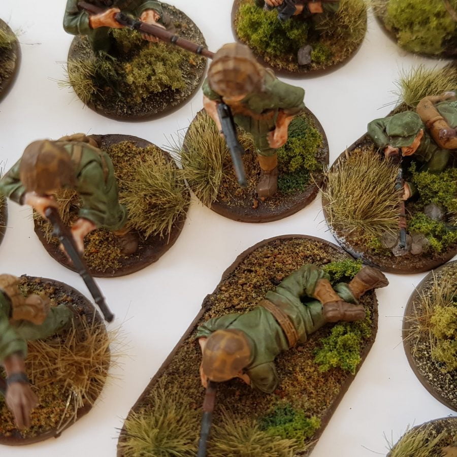 Basing USMC miniatures for the Pacific theatre